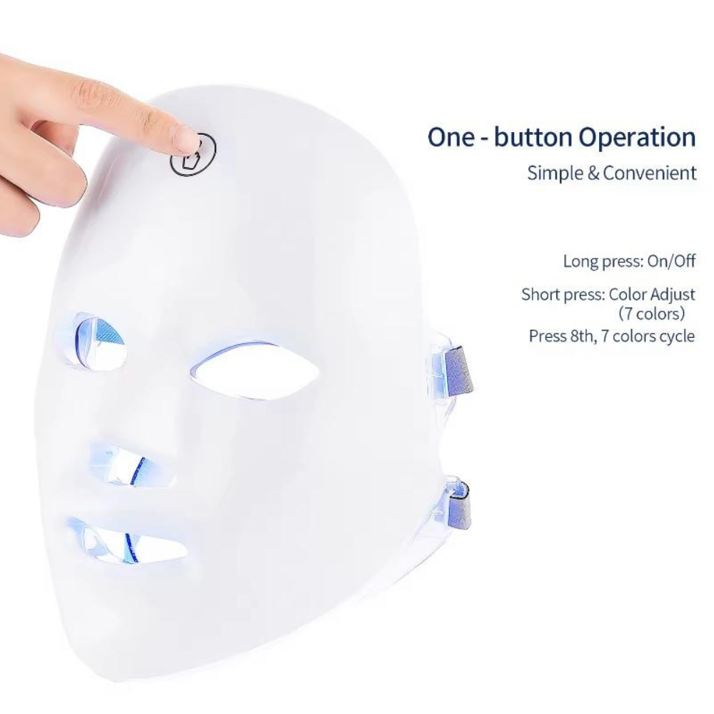 LED Light Therapy Mask with 7 Therapeutic Colors