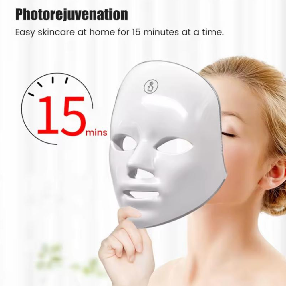 LED Light Therapy Mask with 7 Therapeutic Colors