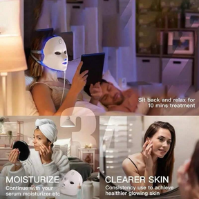 LED Light Therapy Mask with 7 Therapeutic Colors