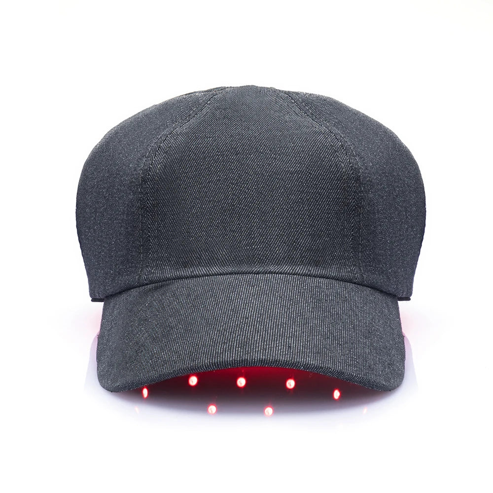 Nuevos LED infrarrojos Gorro de terapia con luz roja anticaída, relajante del cuero cabelludo y antiinflamatorio